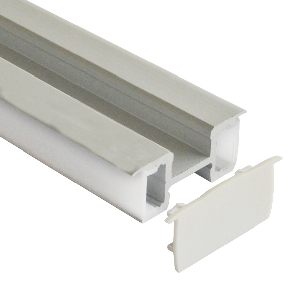 Aluminum LED Light Strip Diffuser Channel - Three Sides Illumination